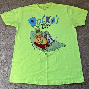 Nickelodeon 90s show Rocko’s modern life medium yellow shirt